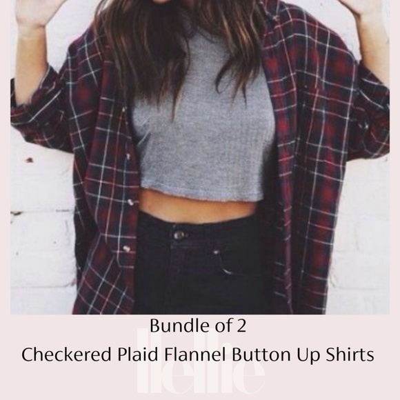 Vintage 2 Flannel Shirts Bundle - Picture 7 of 8